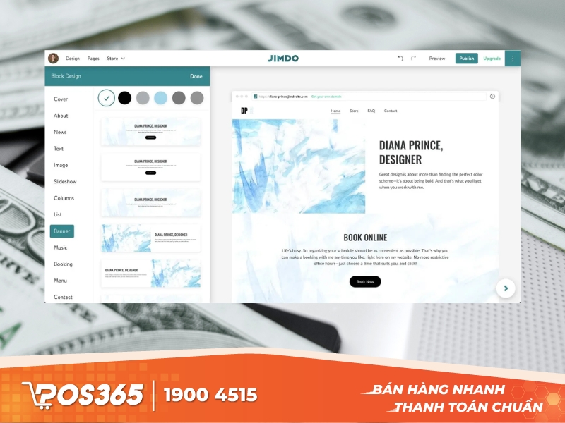 Jimdo - Nền tảng tạo website bán hàng tự động