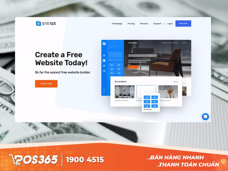Site123 -  Nền tảng tạo website bán hàng miễn phí