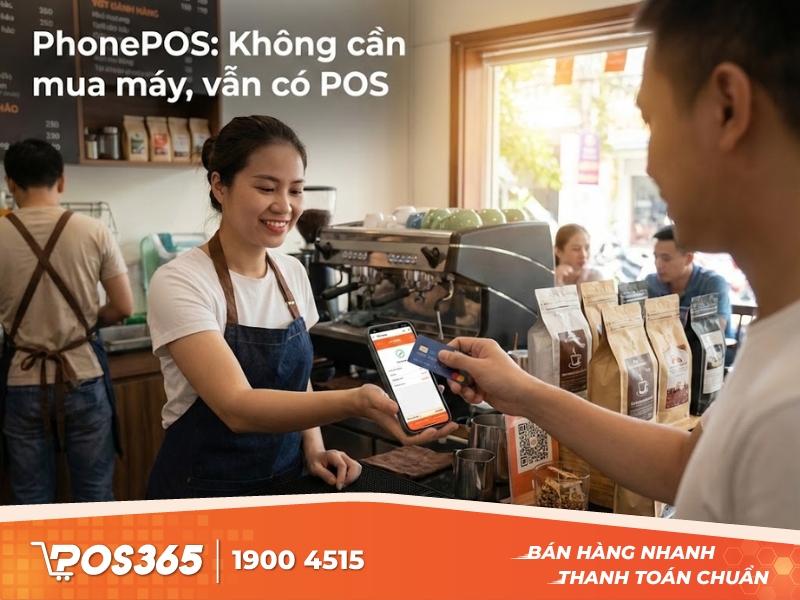 PhonePOS là gì? Vì sao nói “không cần mua máy vẫn có POS”?