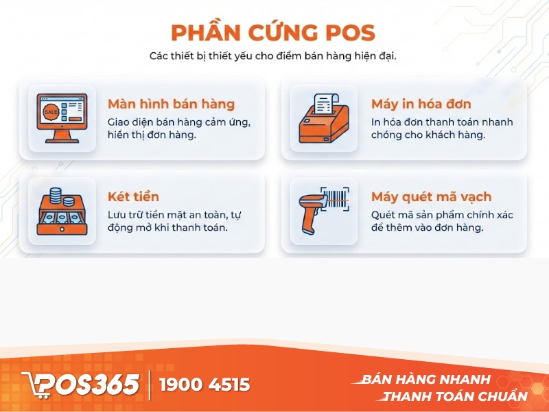 Phần cứng của hệ thống POS
