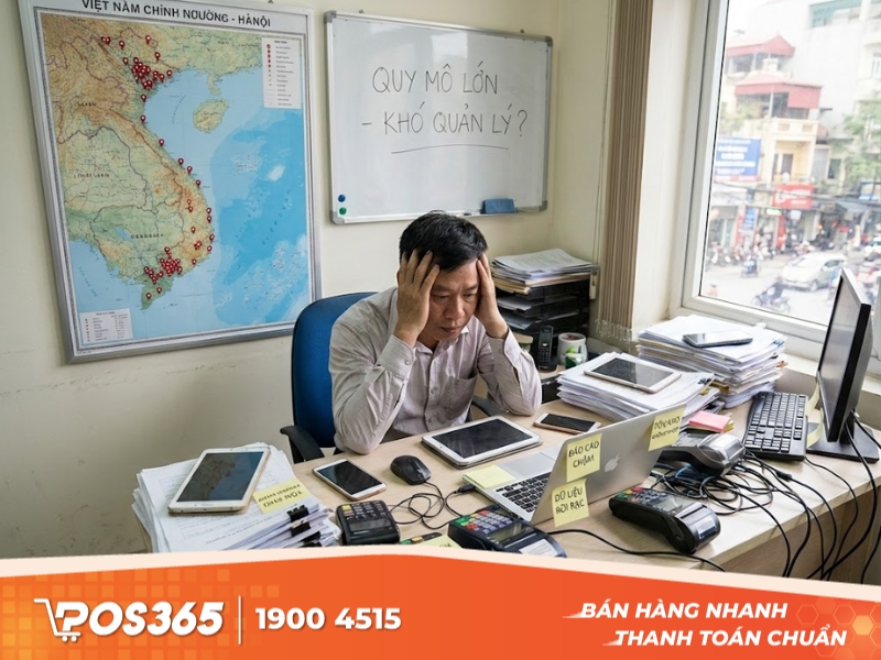 Khó mở rộng khi quy mô lớn