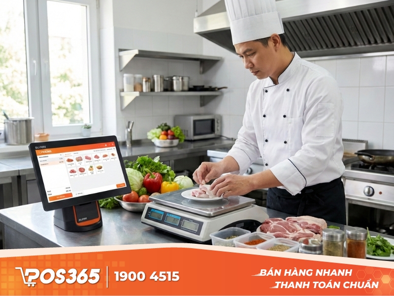 Định lượng món (định mức/BOM) là việc quy định chính xác lượng nguyên liệu cần dùng cho từng món bán ra.