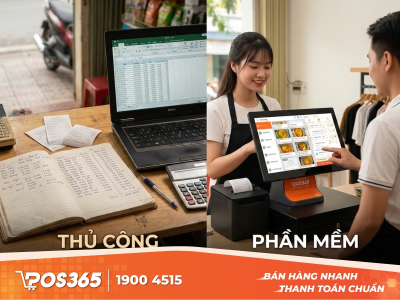 Thủ công (Excel) vs phần mềm: khác nhau ở điểm nào?