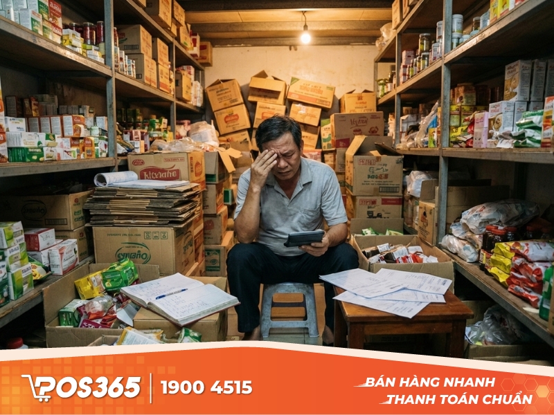 5 vấn đề phổ biến khi quản lý kho tạp hóa thủ công