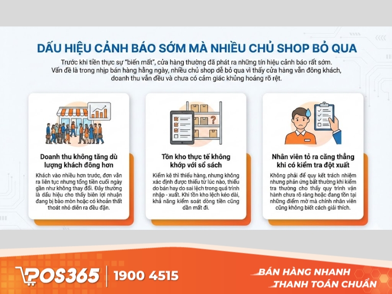 Dấu hiệu cảnh báo sớm mà nhiều chủ shop bỏ qua