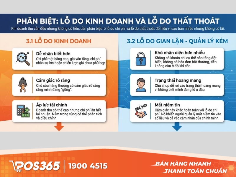 Phân biệt: lỗ do kinh doanh và lỗ do thất thoát