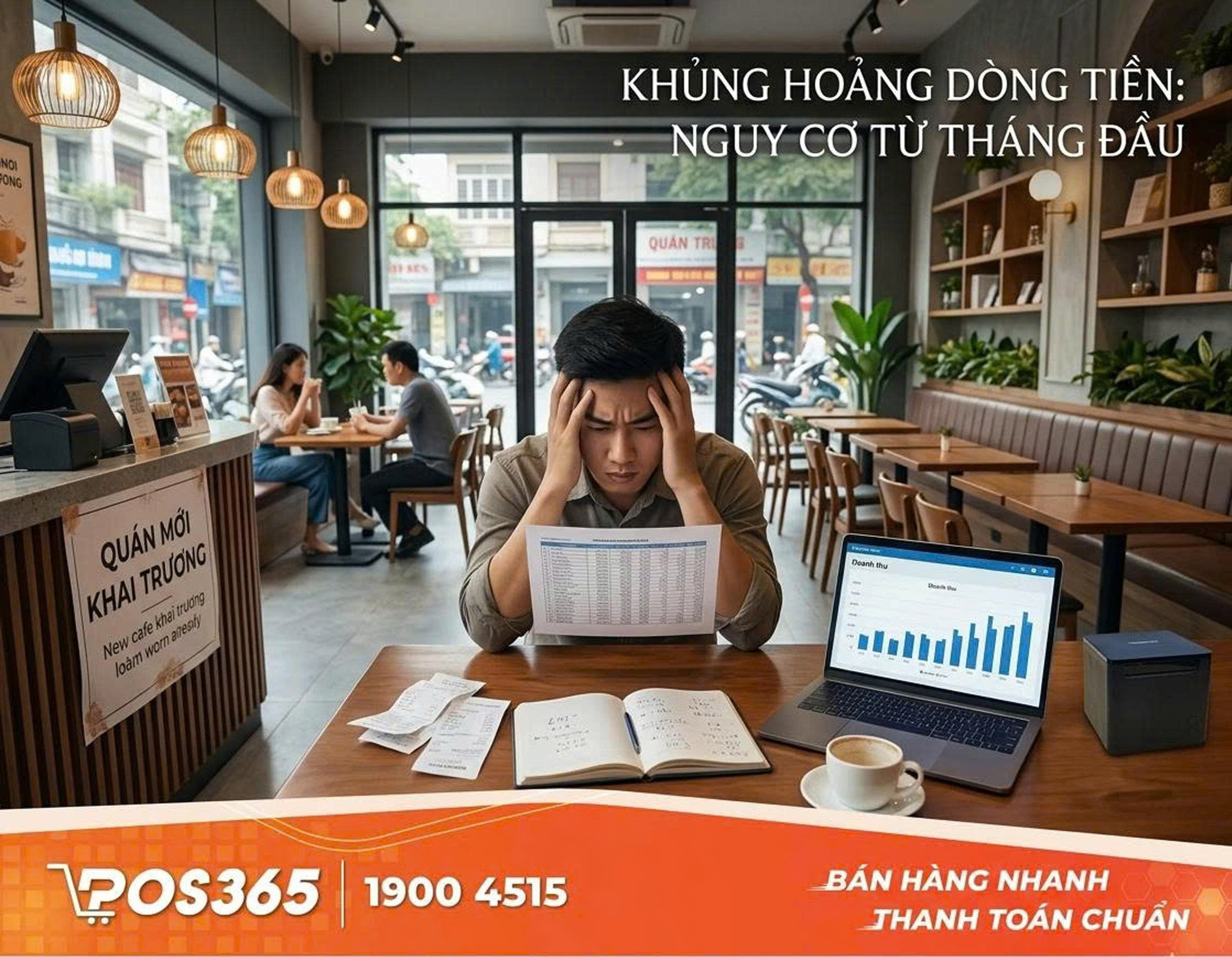 Tại sao đa số qu&aacute;n cafe mới mở gặp khủng hoảng d&ograve;ng tiền ngay th&aacute;ng đầu?