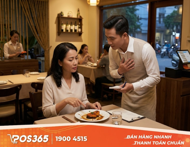 Cách xử lý khéo léo khi khách chê đồ ăn và yêu cầu trả lại món
