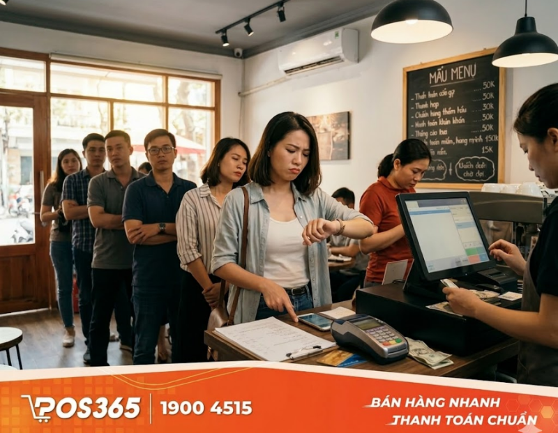 Khách hàng mất kiên nhẫn vì phải chờ đợi