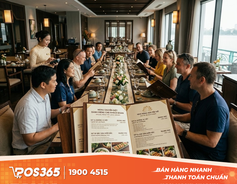 Cách thiết kế Menu chuyên biệt dành riêng cho khách đoàn