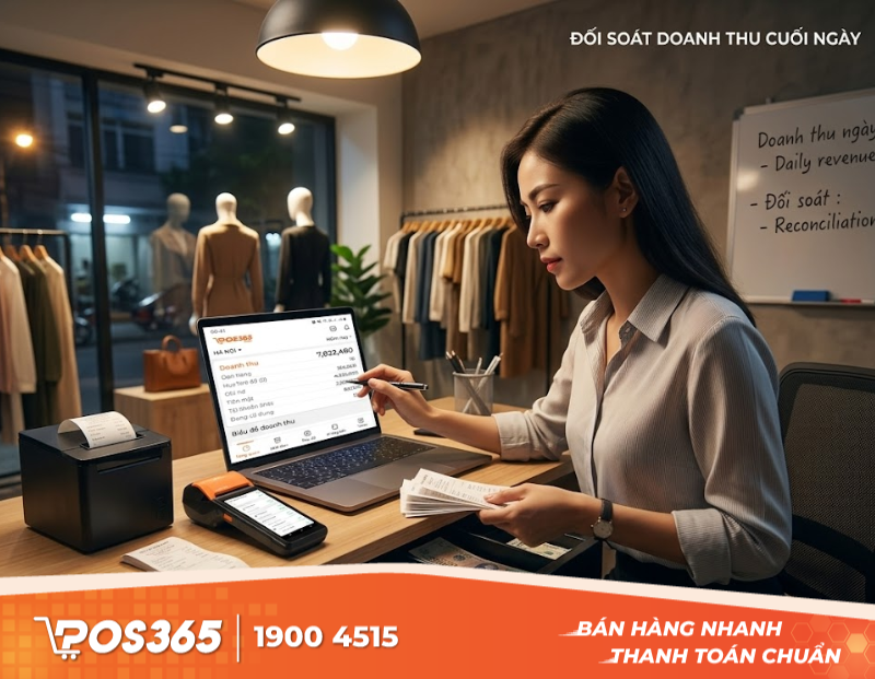 Hướng dẫn kiểm soát và đối soát doanh thu cuối ngày