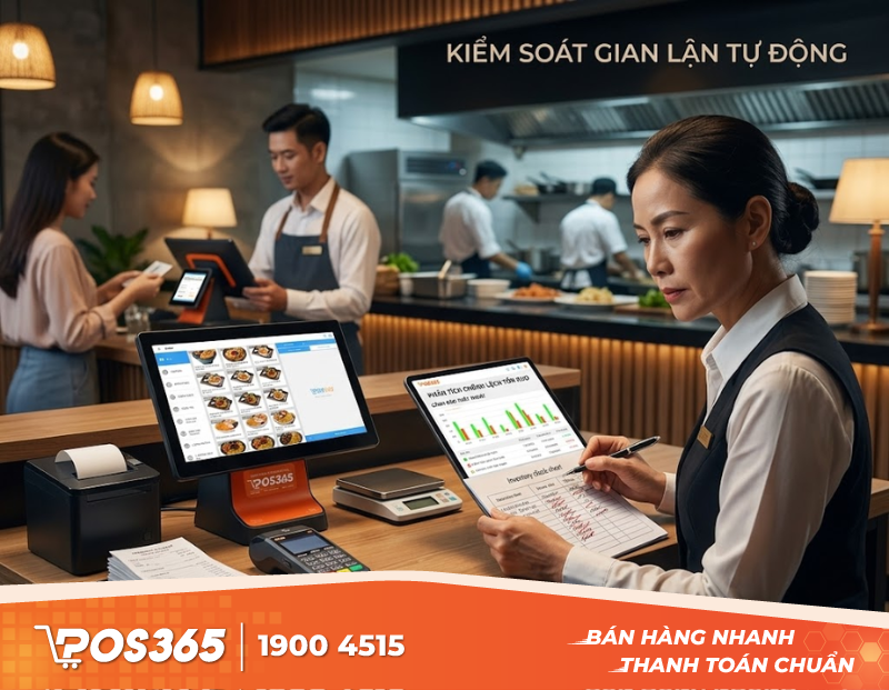 kiểm soát gian lận tự động với phần mềm quản lý nhà hàng