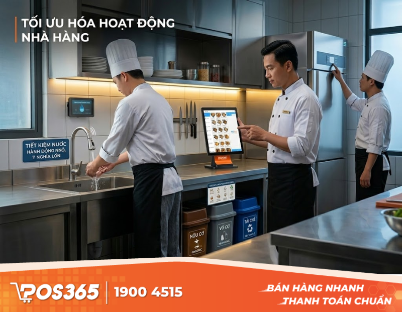 Cách tối ưu chi phí điện nước và xử lý rác thải cho nhà hàng, quán ăn
