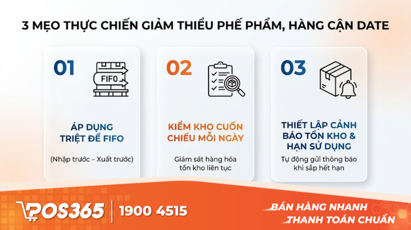 3 mẹo thực chiến giúp giảm thiểu phế phẩm, hàng cận date
