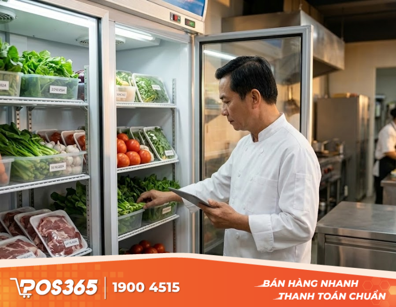 Mức tồn kho tối thiểu của nguyên liệu tươi sống