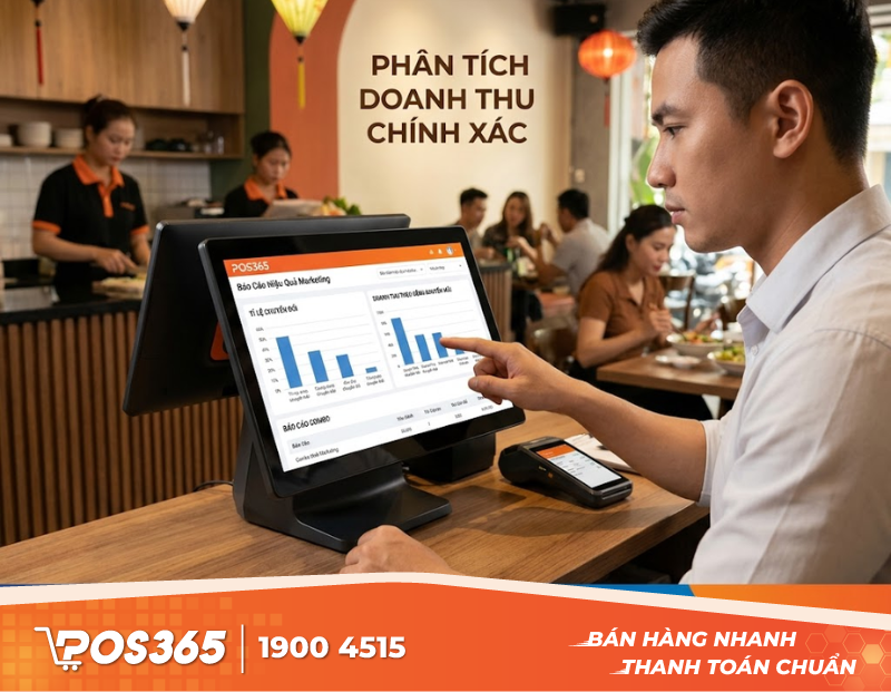 Đo lường hiệu quả Marketing nhà hàng qua báo cáo phần mềm