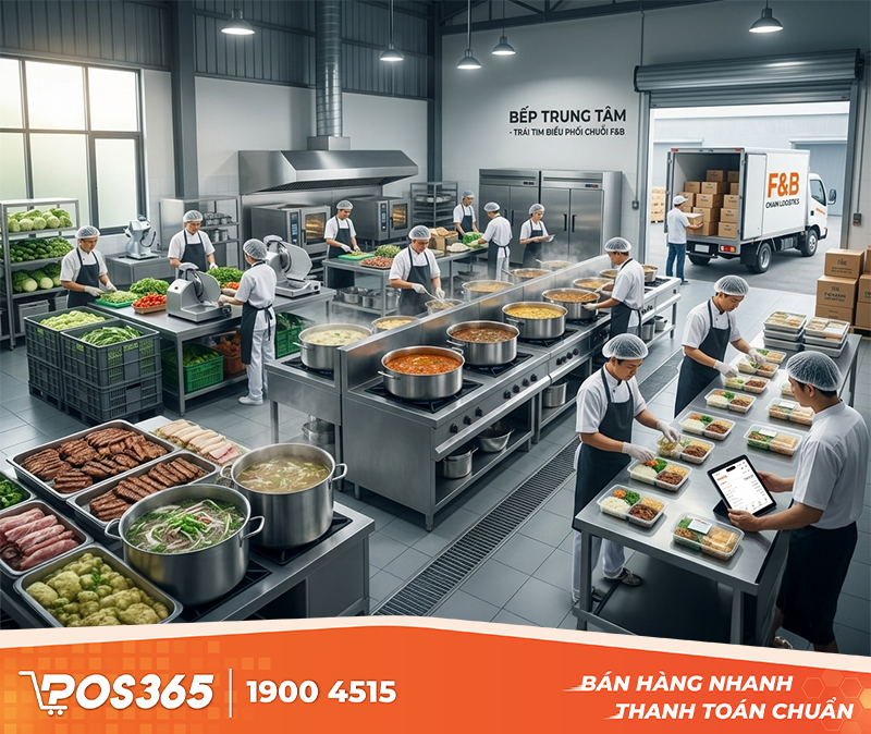 Bếp trung t&acirc;m (Central Kitchen) l&agrave; g&igrave; v&agrave; tại sao chuỗi F&B bắt buộc phải c&oacute;?