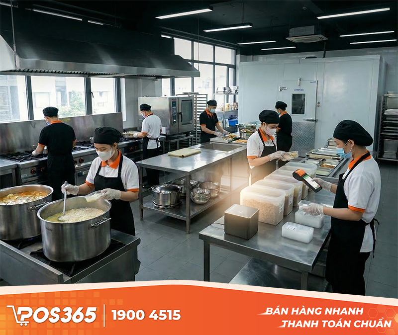 Giải pháp quản lý bếp trung tâm (Central Kitchen) cho chuỗi F&B không thất thoát
