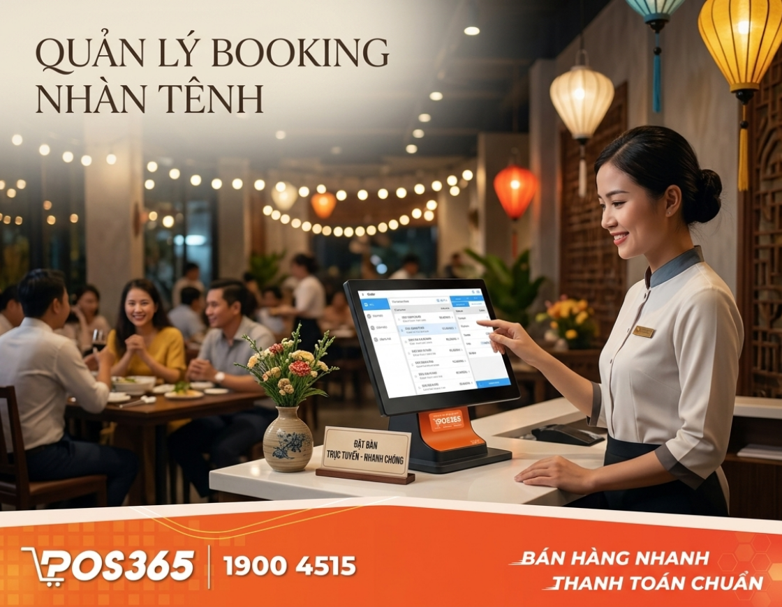 Quản lý booking nhàn tênh, không lo thất thoát với POS365