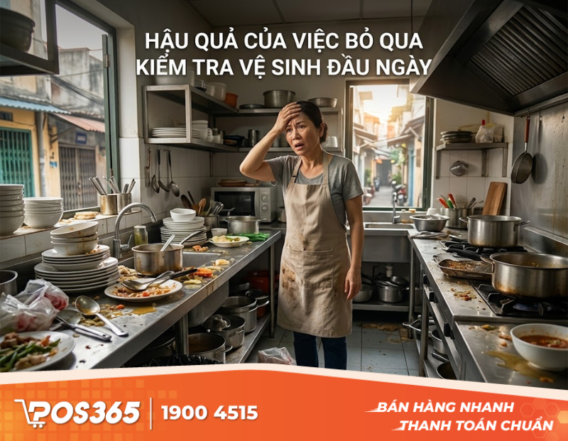 Hậu quả nhãn tiền khi bỏ qua bước kiểm tra vệ sinh đầu ngày