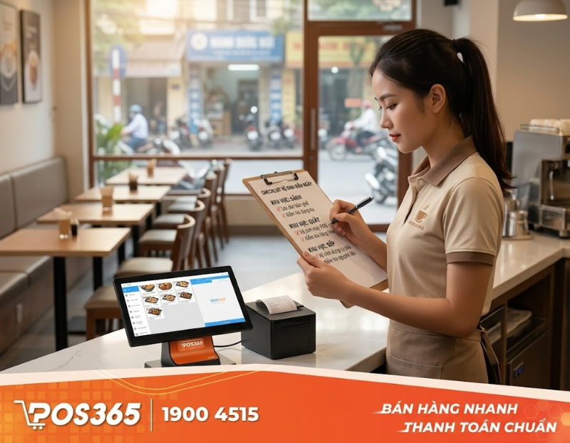 Mẫu checklist vệ sinh đầu ngày chia theo từng khu vực hoạt động