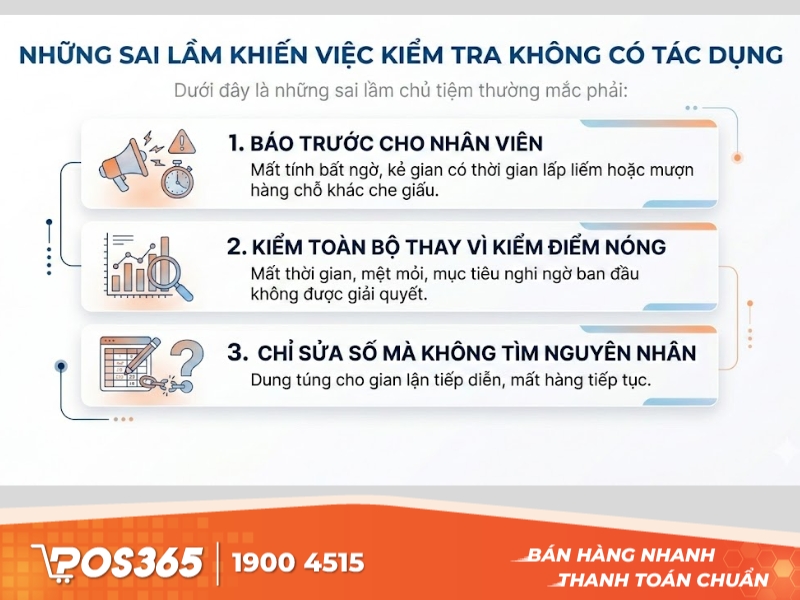 Những sai lầm khiến việc kiểm tra không có tác dụng