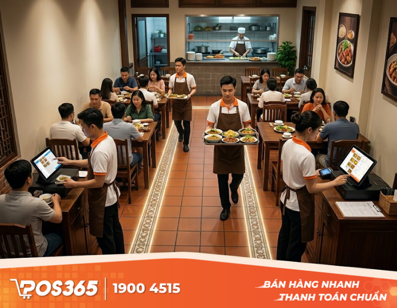 Tối ưu luồng di chuyển cho nhân viên phục vụ để tránh sự cố