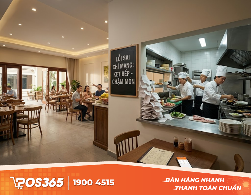 Lỗi sai ch&iacute; mạng: V&igrave; sao mặt bằng rộng nhưng vẫn kẹt bếp, chậm m&oacute;n?