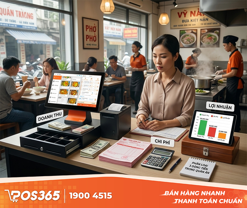 Phân loại 3 dòng tiền bắt buộc phải tách bạch trong quán ăn