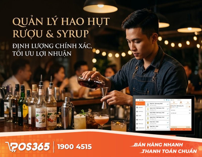 Quản Lý Hao Hụt Đồ Uống Quán Bar, Pub: Cách Định Lượng Rượu & Syrup