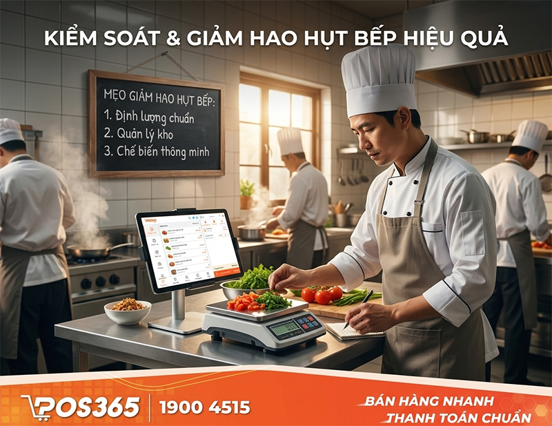 Mẹo kiểm soát và giảm thiểu tỷ lệ hao hụt thực tế tại bếp