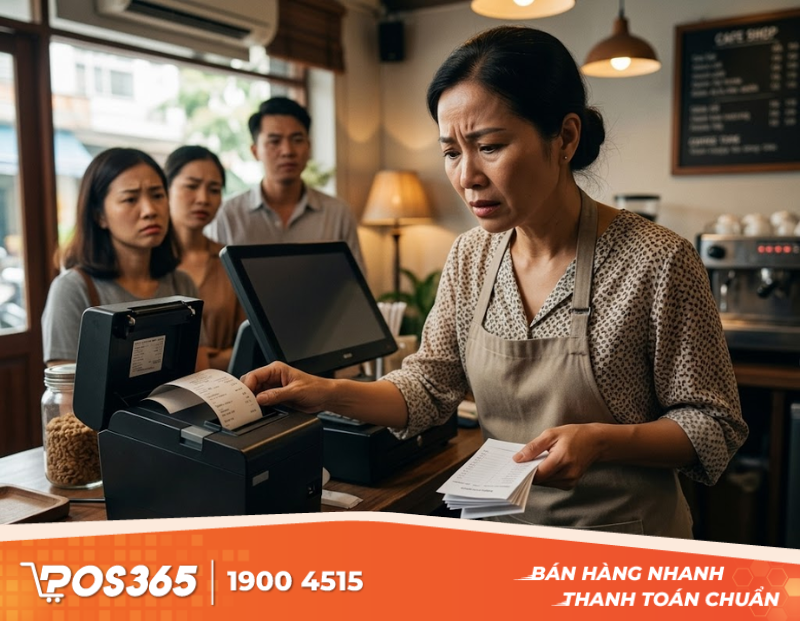 &Aacute;m ảnh thiết bị đ&igrave;nh c&ocirc;ng l&agrave;m gi&aacute;n đoạn d&ograve;ng tiền của qu&aacute;n