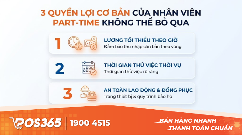 3 quyền lợi cơ bản của nhân viên part-time không thể bỏ qua