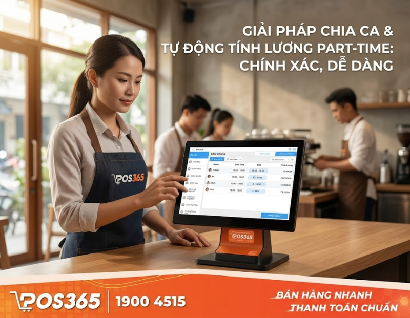 Giải pháp chia ca và tự động tính lương part-time không lo sai sót