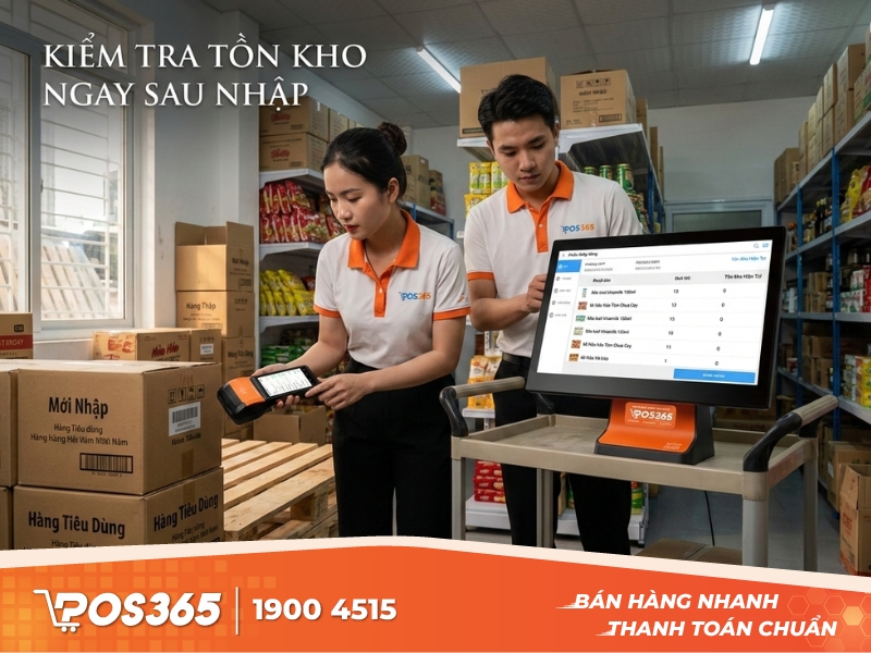 Bước 6 - Kiểm tra lại tồn kho ngay sau khi nhập