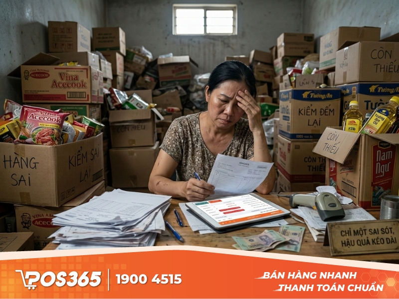 Chỉ cần một sai sót nhỏ khi nhập hàng cũng có thể tạo ra chênh lệch lớn về sau