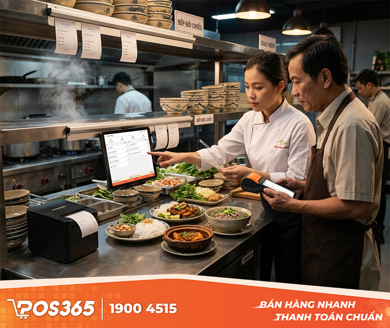 Đối chiếc thực tế giao nhận tại khu vực bếp