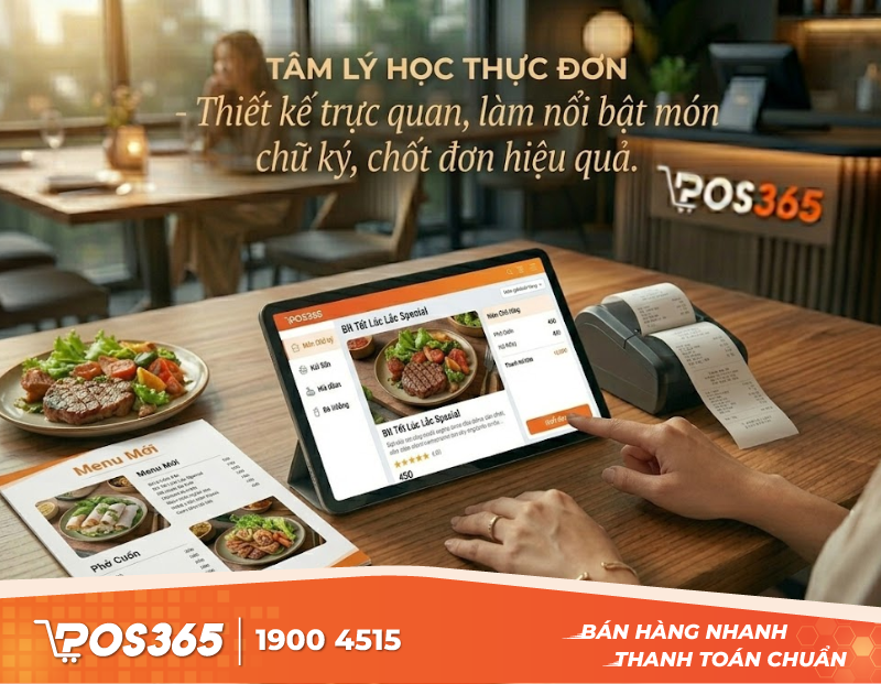 Nghệ thuật sắp xếp menu mới để kh&aacute;ch r&uacute;t hầu bao