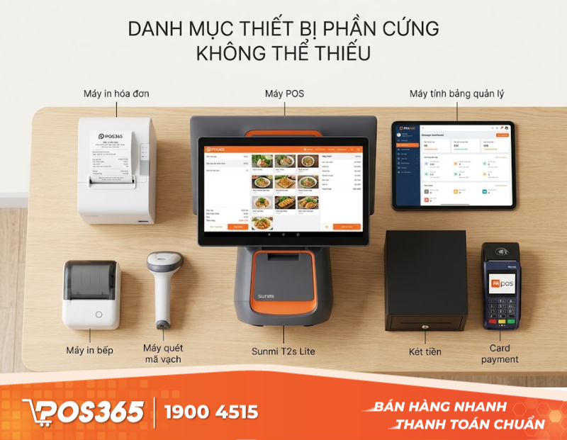 Danh mục thiết bị phần cứng kh&ocirc;ng thể thiếu cho nh&agrave; h&agrave;ng mới