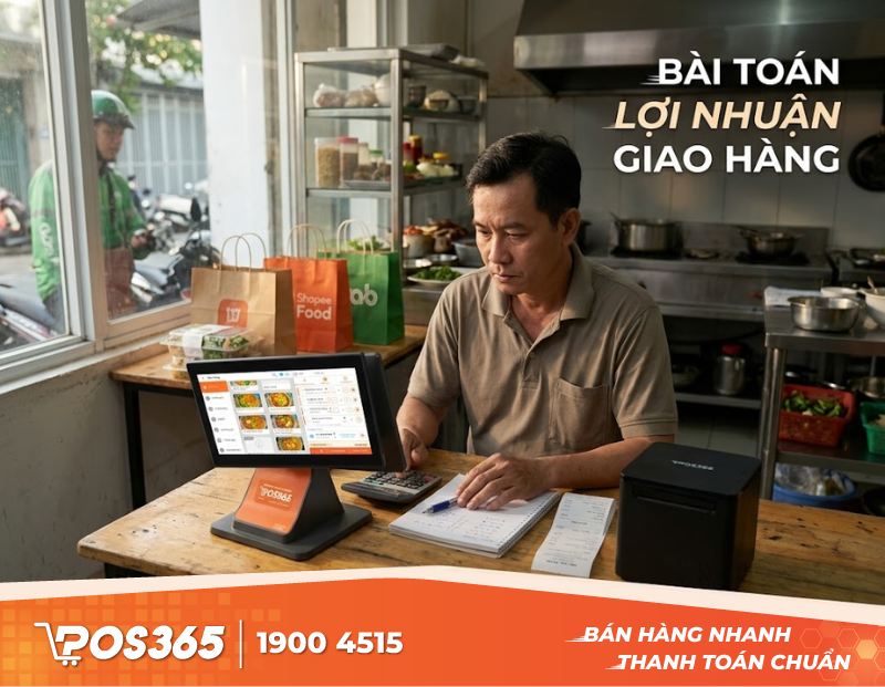 Bài toán lợi nhuận khi đưa món ăn lên nền tảng giao hàng