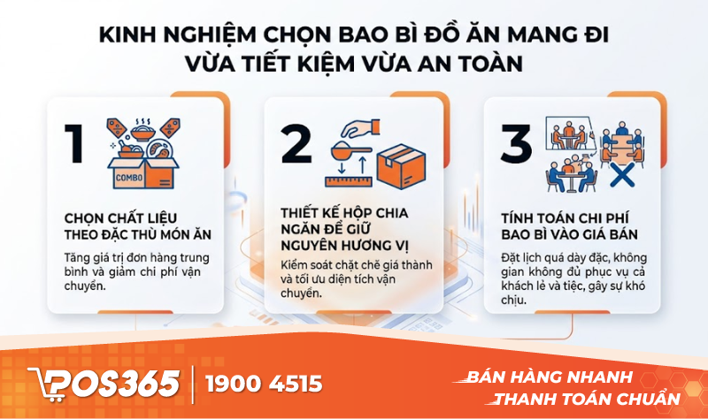 Kinh nghiệm chọn bao bì đồ ăn mang đi vừa tiết kiệm vừa an toàn