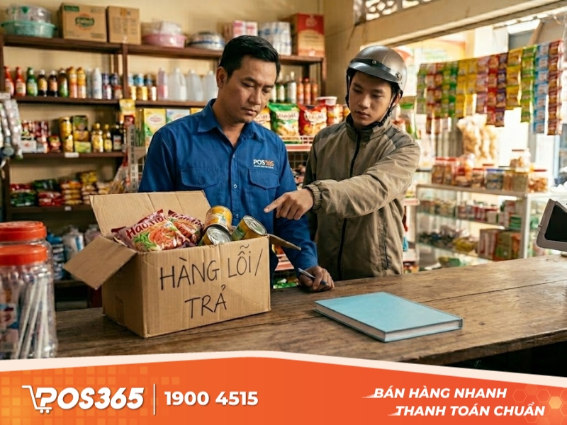 Trả hàng lỗi nhưng không ghi nhận xuất kho