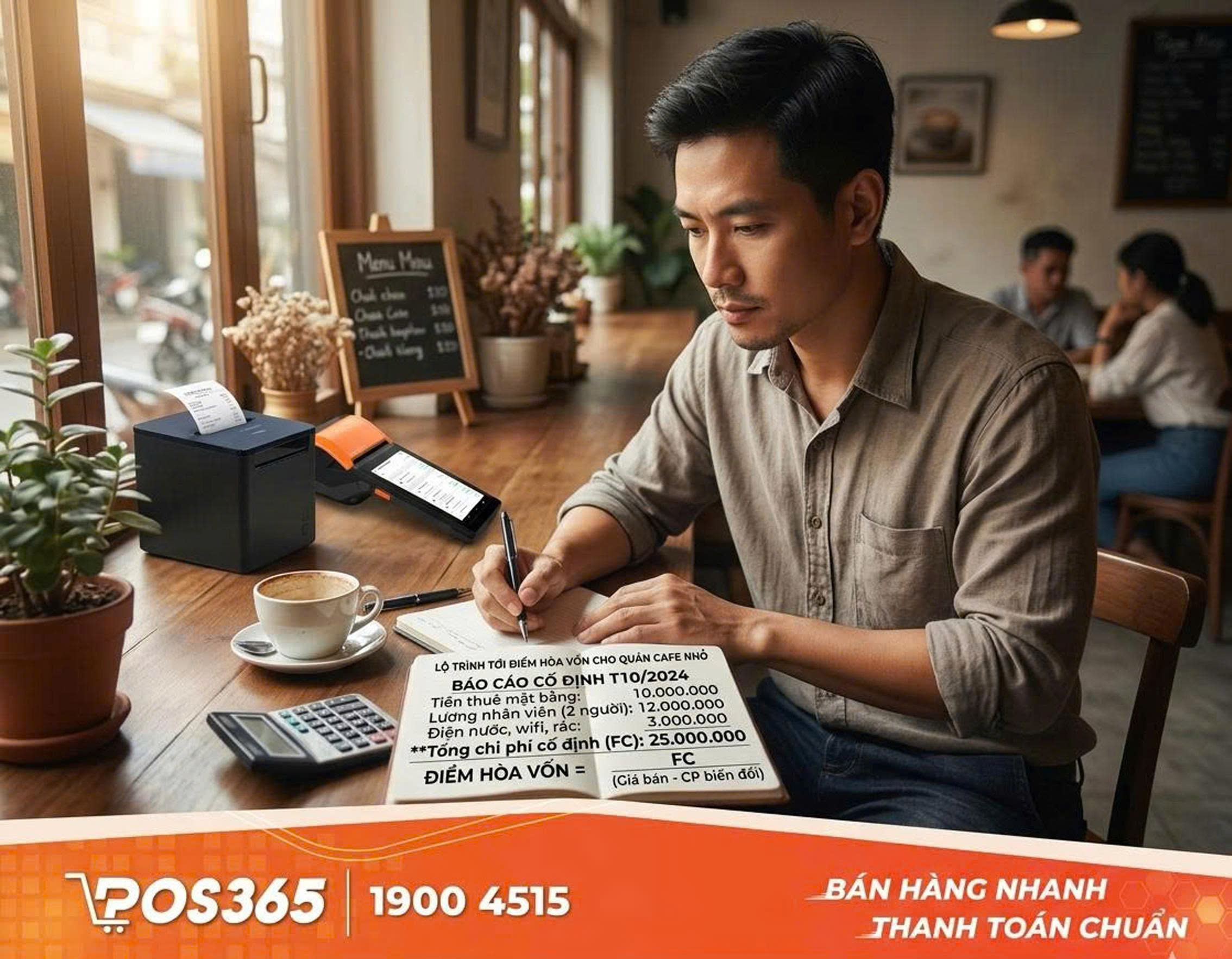 C&ocirc;ng thức t&iacute;nh điểm h&ograve;a vốn dễ &aacute;p dụng nhất cho chủ qu&aacute;n