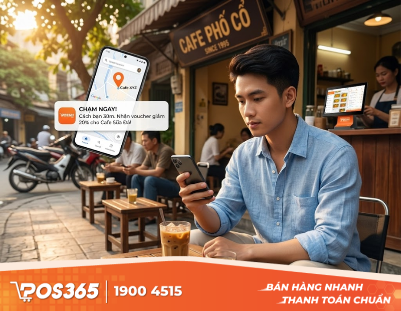 Tại sao mô hình quán cafe đặc biệt phù hợp với quảng cáo theo bán kính?