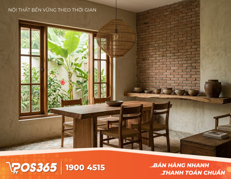 Lựa chọn nội thất mộc mạc nhưng bền bỉ