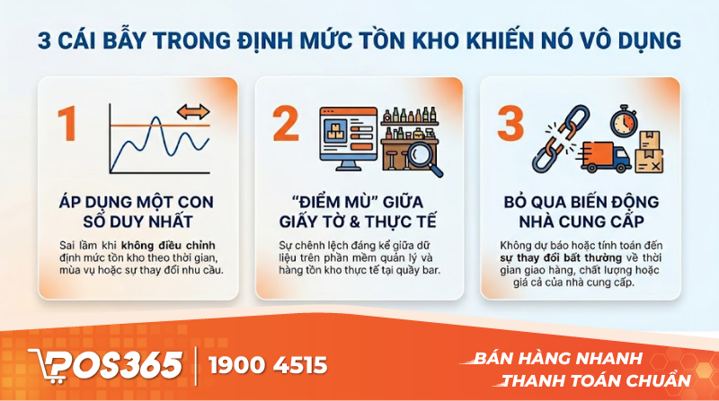 3 "c&aacute;i bẫy" hay gặp khiến định mức tồn kho trở n&ecirc;n v&ocirc; dụng