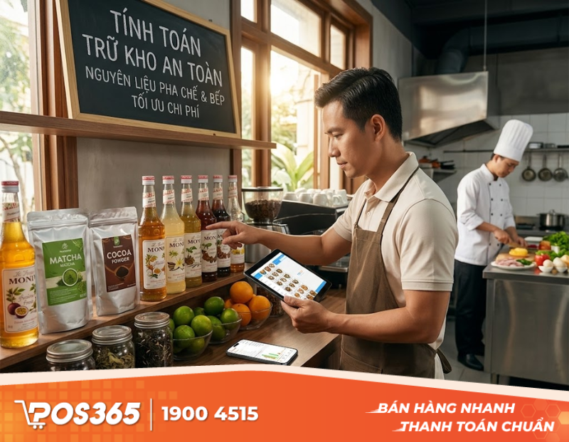 C&aacute;ch t&iacute;nh lượng trữ kho an to&agrave;n cho nguy&ecirc;n liệu pha chế v&agrave; bếp