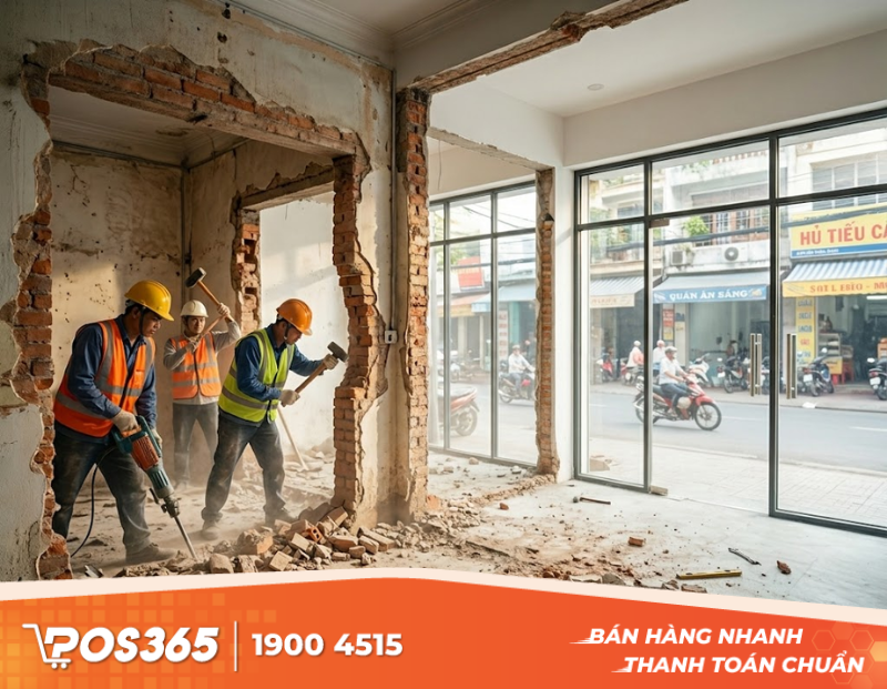 Ph&aacute; dỡ tường v&agrave; v&aacute;ch ngăn: B&agrave;i to&aacute;n mở rộng kh&ocirc;ng gian