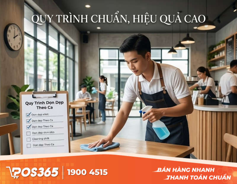 Lợi ích khi chuẩn hóa quy trình dọn dẹp quán cafe theo ca