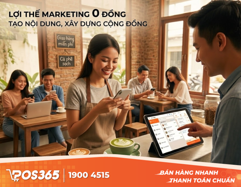 Lợi thế của marketing 0 đồng đối với quán cafe khởi nghiệp
